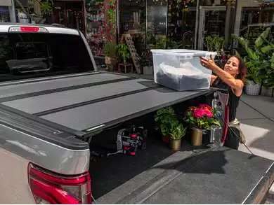 BakFlip MX4 hard folding tonneau cover for truck