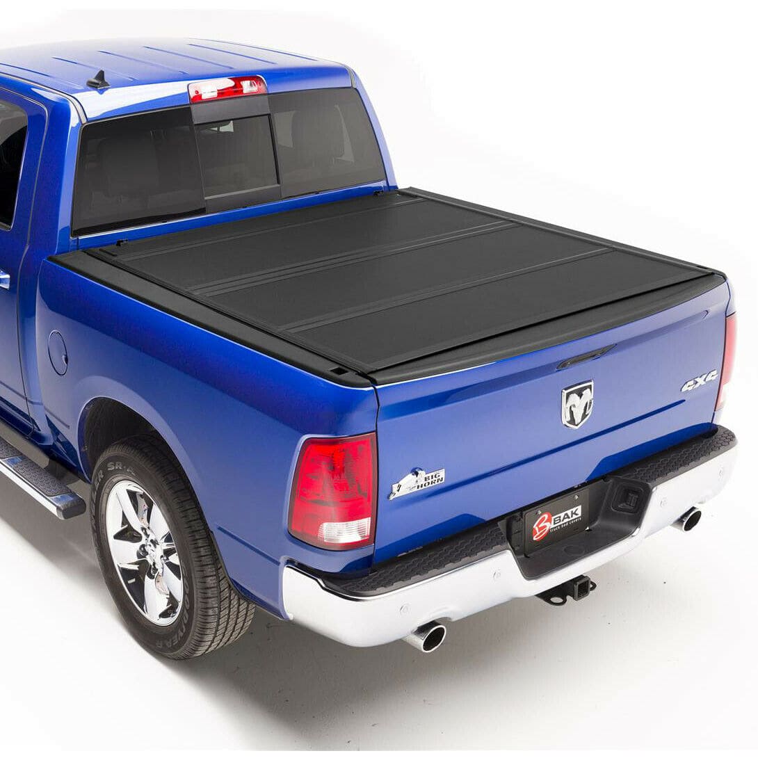 BakFlip MX4 hard folding tonneau cover installed on pickup truck bed